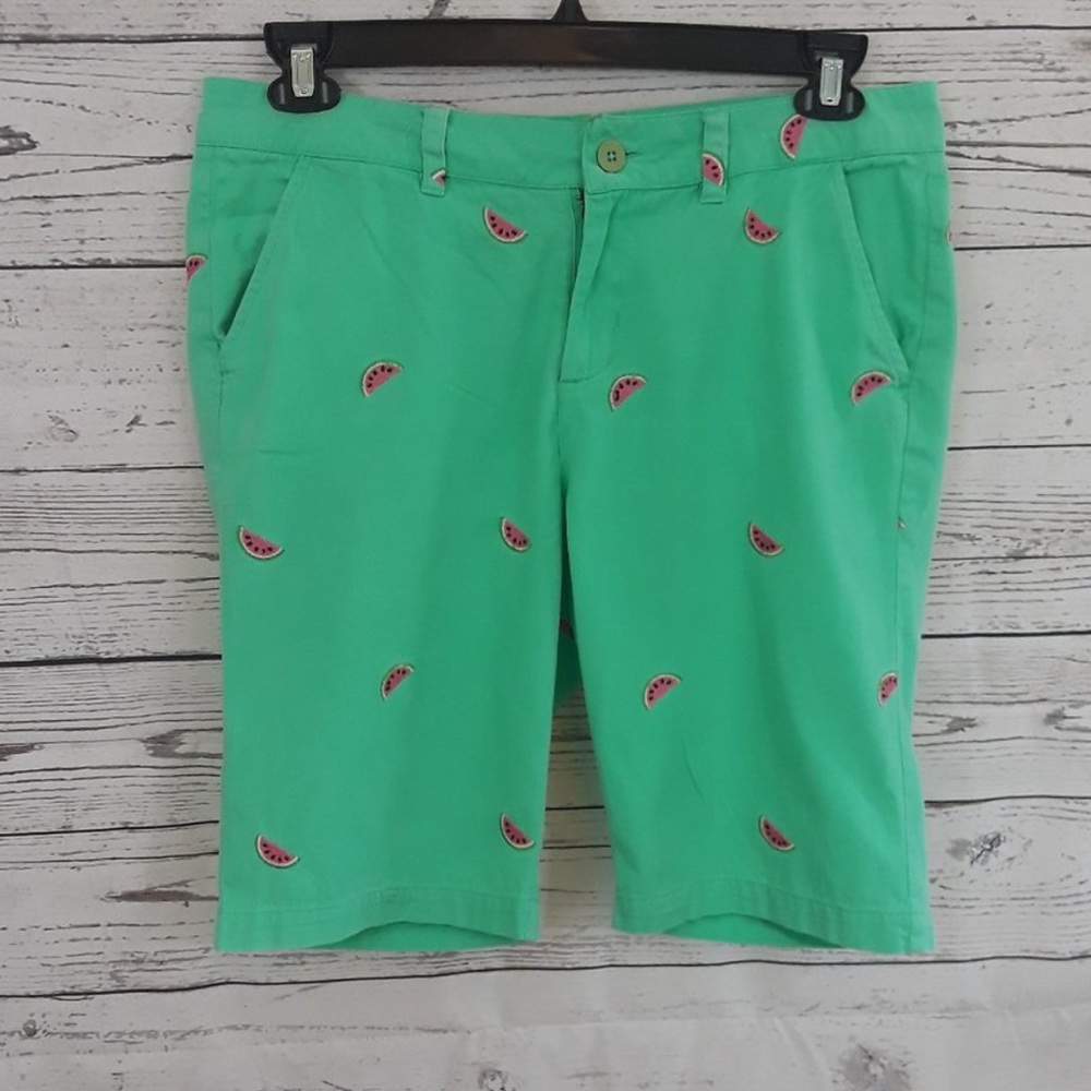 Caribbean Joe Watermelon Bermuda Shorts